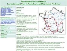 Tablet Screenshot of fahrradtouren-frankreich.de